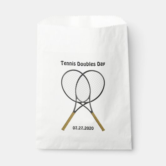 Tennisschläger nach Maß Geschenktütchen (Vorderseite)
