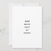 Tennisschläger Party Einladung (Rückseite)