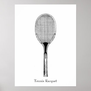 Tennisschläger Poster