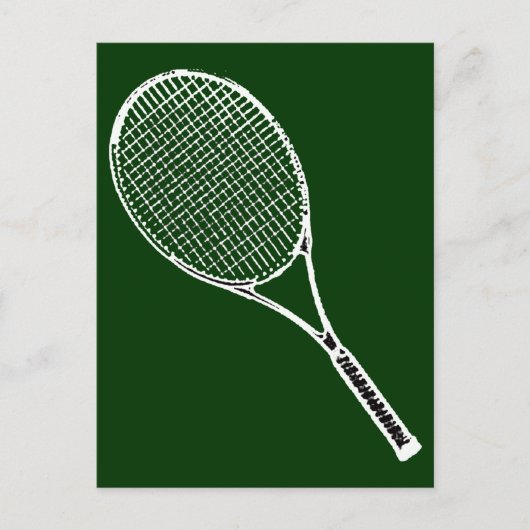 Tennisschläger Postkarte (Vorderseite)