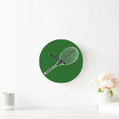 Tennisschläger Runde Wanduhr (Zuhause)