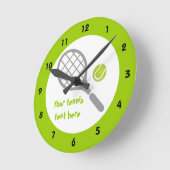 Tennisschläger Runde Wanduhr (Winkel)