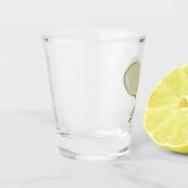 Tennisschläger Schnapsglas (Links)