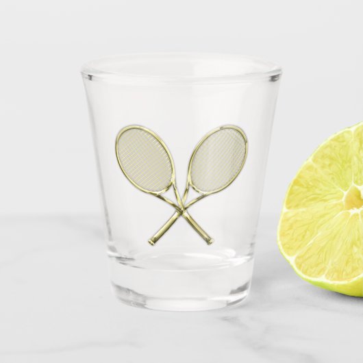 Tennisschläger Schnapsglas (Vorderseite)