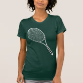 Tennisschläger T-Shirt (Vorderseite)