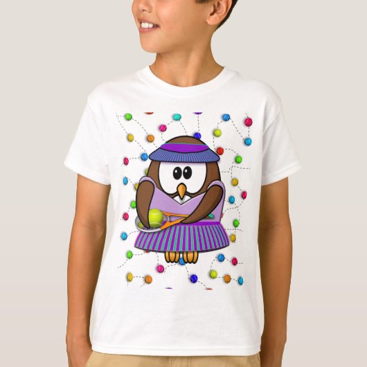 Tennisschläger T-Shirt (Vorderseite)