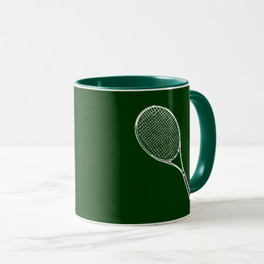 Tennisschläger Tasse (VorderseiteRechts)