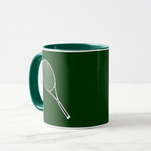 Tennisschläger Tasse (Vorderseite Links)