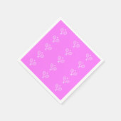 Tennisschläger Tief rosa Hintergrund Serviette (Ecke)