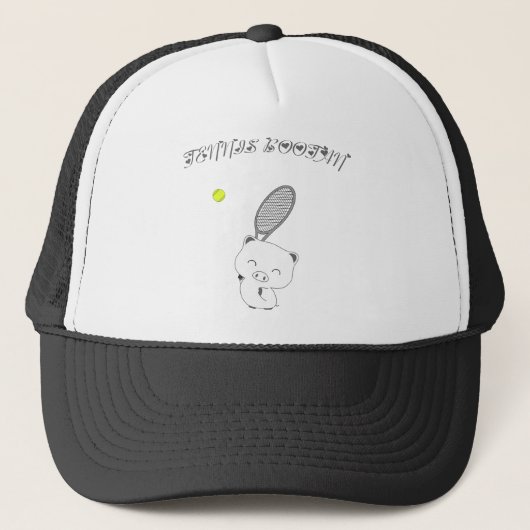 Tennisschläger Truckerkappe (Vorderseite)