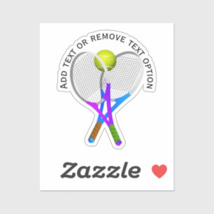 Tennisschläger und Ball Aufkleber