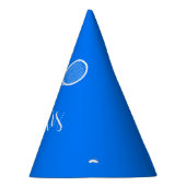 Tennisschläger und Ball Blue Partyhütchen (Rechts)