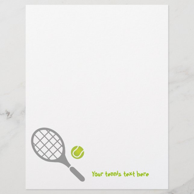 Tennisschläger und Ball-Flyer (Vorderseite)