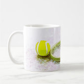 Tennisschläger und Ball Kaffeetasse (Links)