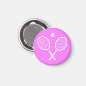 Tennisschläger und Ball Magnet (Vorderseite/Rückseite)