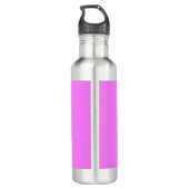 Tennisschläger und Ball Personalisiert Deep Pink Edelstahlflasche (Rückseite)