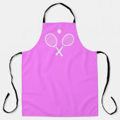 Tennisschläger und Ball Pink Schürze (Vorderseite)