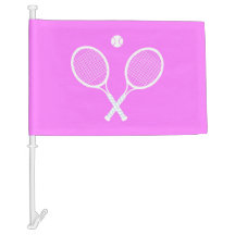 Tennisschläger und Ball Pink Wellness