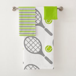 Tennisschläger und Handtuchhandtuch Set
