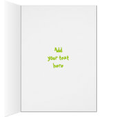 Tennisschläger und senkrechte Grußkarte (Innen (Rechts))