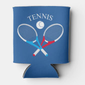 Tennisschläger und Tennisball Dosenkühler (Vorderseite)