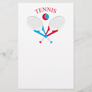 Tennisschläger und Tennisball Flyer