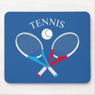 Tennisschläger und Tennisball Mousepad