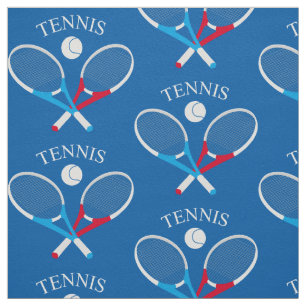 Tennisschläger und Tennisball Stoff