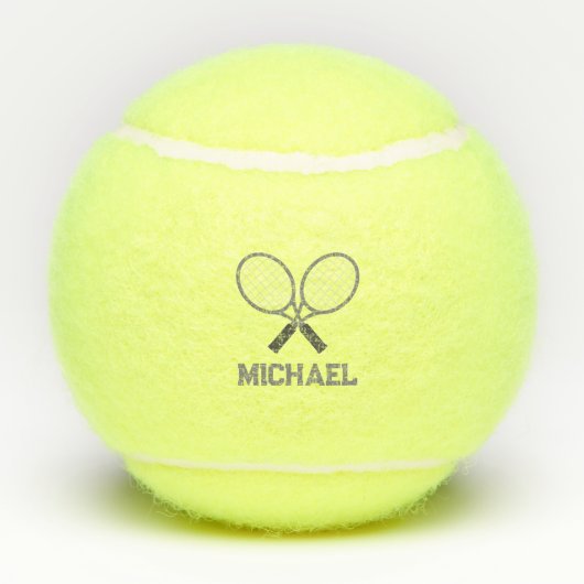 Tennisschläger und Tennisspieler Tennisbälle (Rückseite)