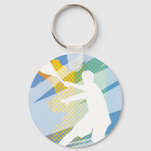 Tennisschmuck für Tennisspieler und Tennisfans Schlüsselanhänger