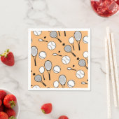 Tennisschwarz, orange serviette (Beispiel)