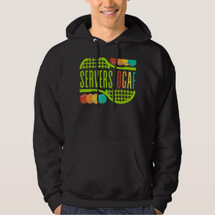 Tennisserver Dgaf Servieren Balls spielen Sportler Hoodie