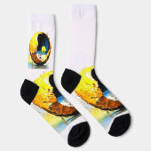 Tennissocken mit Tennismotiv  Socken (Rechts)