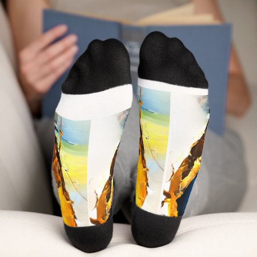 Tennissocken mit Tennismotiv  Socken (Unterseite)