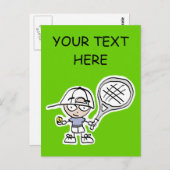 Tennisspenden & Karten für besondere Tennisspieler (Vorne/Hinten)