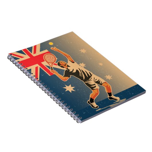 Tennisspiel Notizblock (Rechte Seite)