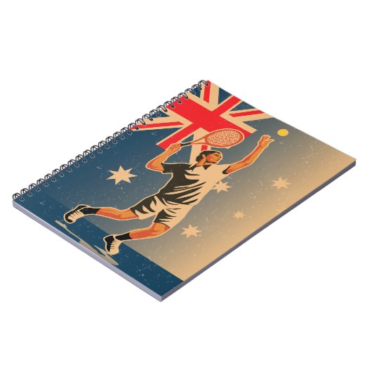 Tennisspiel Notizblock (Linke Seite)