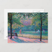 Tennisspiel Postkarte (Vorne/Hinten)