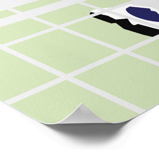 Tennisspieler 2 poster (Ecke)