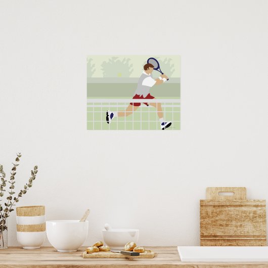 Tennisspieler 2 poster (Küche)