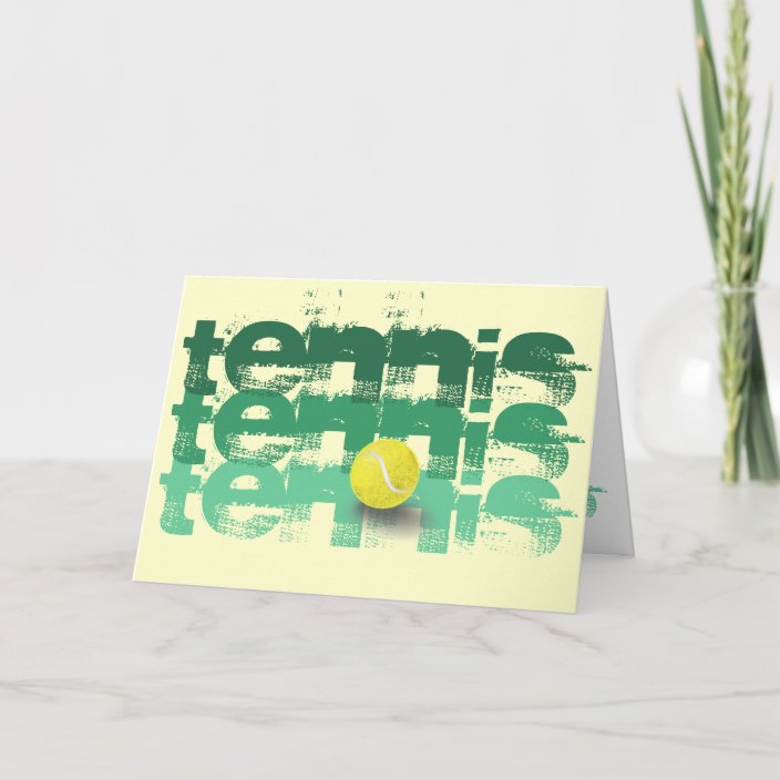 Tennisspieler alles Gute zum Geburtstag Karte Zazzle.de