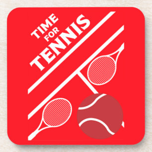 Tennisspieler auf Rasen Getränkeuntersetzer