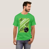 Tennisspieler auf Rasen T-Shirt (Vorne ganz)