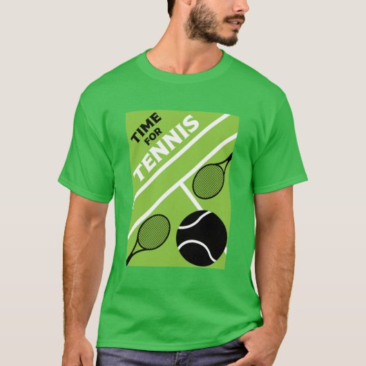 Tennisspieler auf Rasen T-Shirt (Vorderseite)