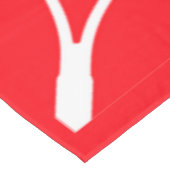 Tennisspieler auf Rasen Tischdecke (Schrägansicht)