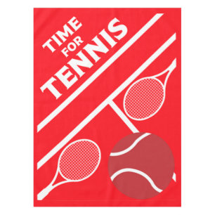 Tennisspieler auf Rasen Tischdecke
