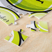 Tennisspieler & Ball Name Muster Klassische Sporta Puzzle (Seite)