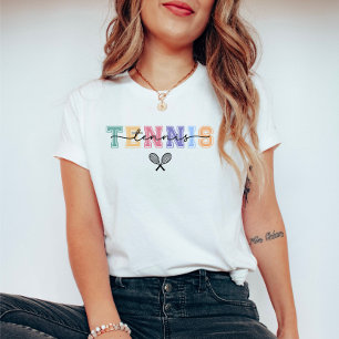 Tennisspieler Bunt T-Shirt