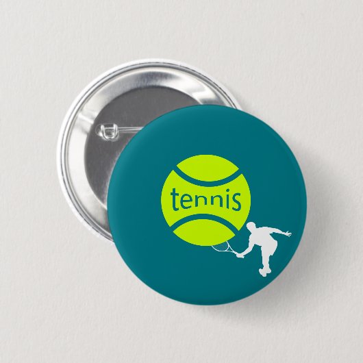 Tennisspieler Button (Vorne & Hinten)