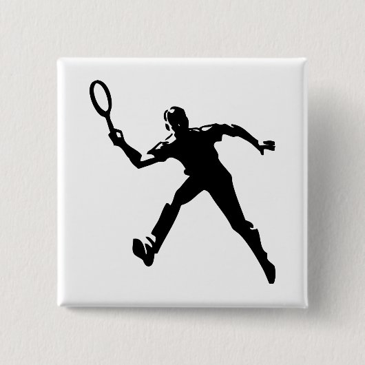 Tennisspieler Button (Vorderseite)